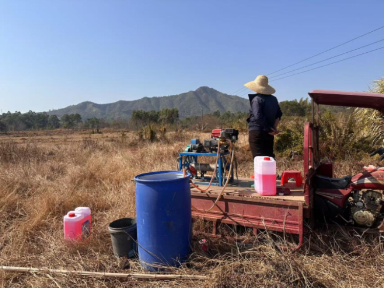 30亩田地边,映入眼帘的是刚刚喷洒完除草剂的广阔田野。 30亩田地边,映入眼帘的是刚刚喷洒完除草剂的广阔田野。