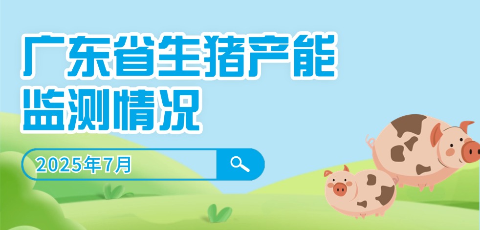 2025年7月广东省生猪产能监测情况